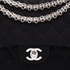Chanel Classic Double Flap Bag Medium Jersey Schwarz Mademoiselle PHW