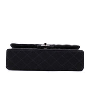 Chanel Classic Double Flap Bag Medium Jersey Schwarz Mademoiselle PHW