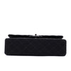 Chanel Classic Double Flap Bag Medium Jersey Schwarz Mademoiselle PHW
