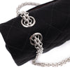 Chanel Classic Double Flap Bag Medium Jersey Schwarz Mademoiselle PHW