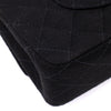 Chanel Classic Double Flap Bag Medium Jersey Schwarz Mademoiselle PHW