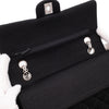 Chanel Classic Double Flap Bag Medium Jersey Schwarz Mademoiselle PHW