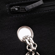 Chanel Classic Double Flap Bag Medium Jersey Schwarz Mademoiselle PHW