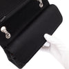 Chanel Classic Double Flap Bag Medium Jersey Schwarz Mademoiselle PHW