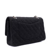 Chanel Classic Double Flap Bag Medium Jersey Schwarz Mademoiselle PHW
