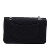 Chanel Classic Double Flap Bag Medium Jersey Schwarz Mademoiselle PHW