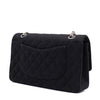 Chanel Classic Double Flap Bag Medium Jersey Schwarz Mademoiselle PHW