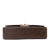 Chanel Classic Double Flap Medium Lammleder Khaki Braun GHW 24k