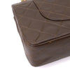 Chanel Classic Double Flap Medium Lammleder Khaki Braun GHW 24k