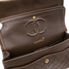 Chanel Classic Double Flap Medium Lammleder Khaki Braun GHW 24k