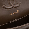 Chanel Classic Double Flap Medium Lammleder Khaki Braun GHW 24k