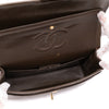 Chanel Classic Double Flap Medium Lammleder Khaki Braun GHW 24k