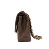 Chanel Classic Double Flap Medium Lammleder Khaki Braun GHW 24k