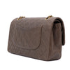 Chanel Classic Double Flap Medium Lammleder Khaki Braun GHW 24k
