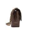 Chanel Classic Double Flap Medium Lammleder Khaki Braun GHW 24k