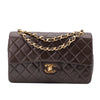 Chanel Classic Double Flap Bag Small Lammleder Braun GHW 24k