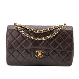 Chanel Classic Double Flap Bag Small Lammleder Braun GHW 24k