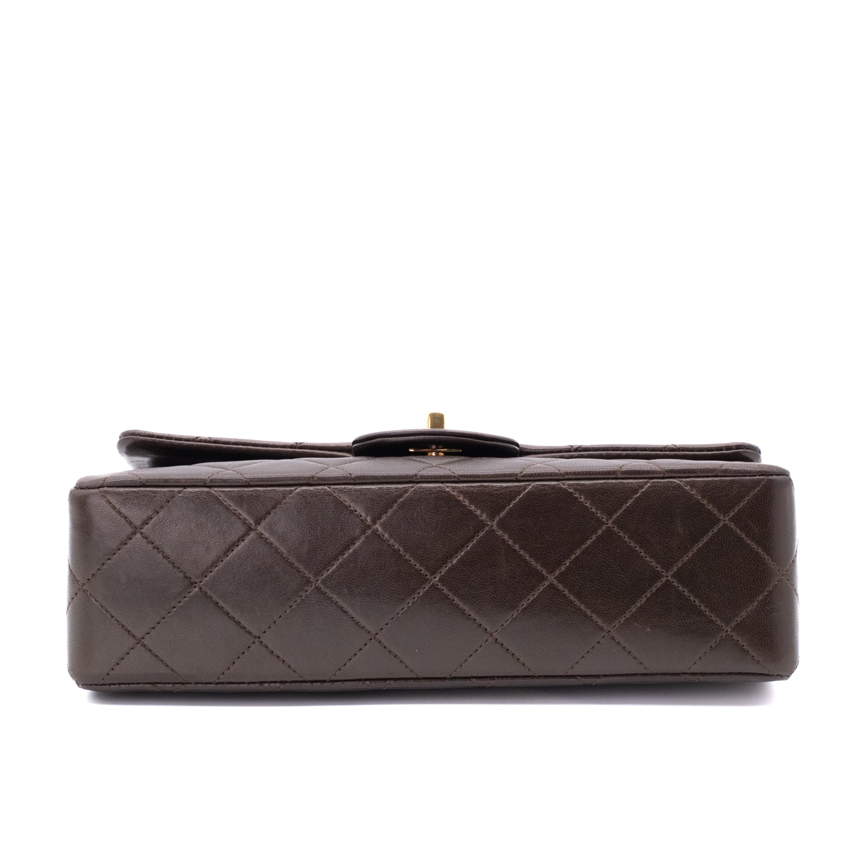 Chanel Classic Double Flap Bag Small Lammleder Braun GHW 24k