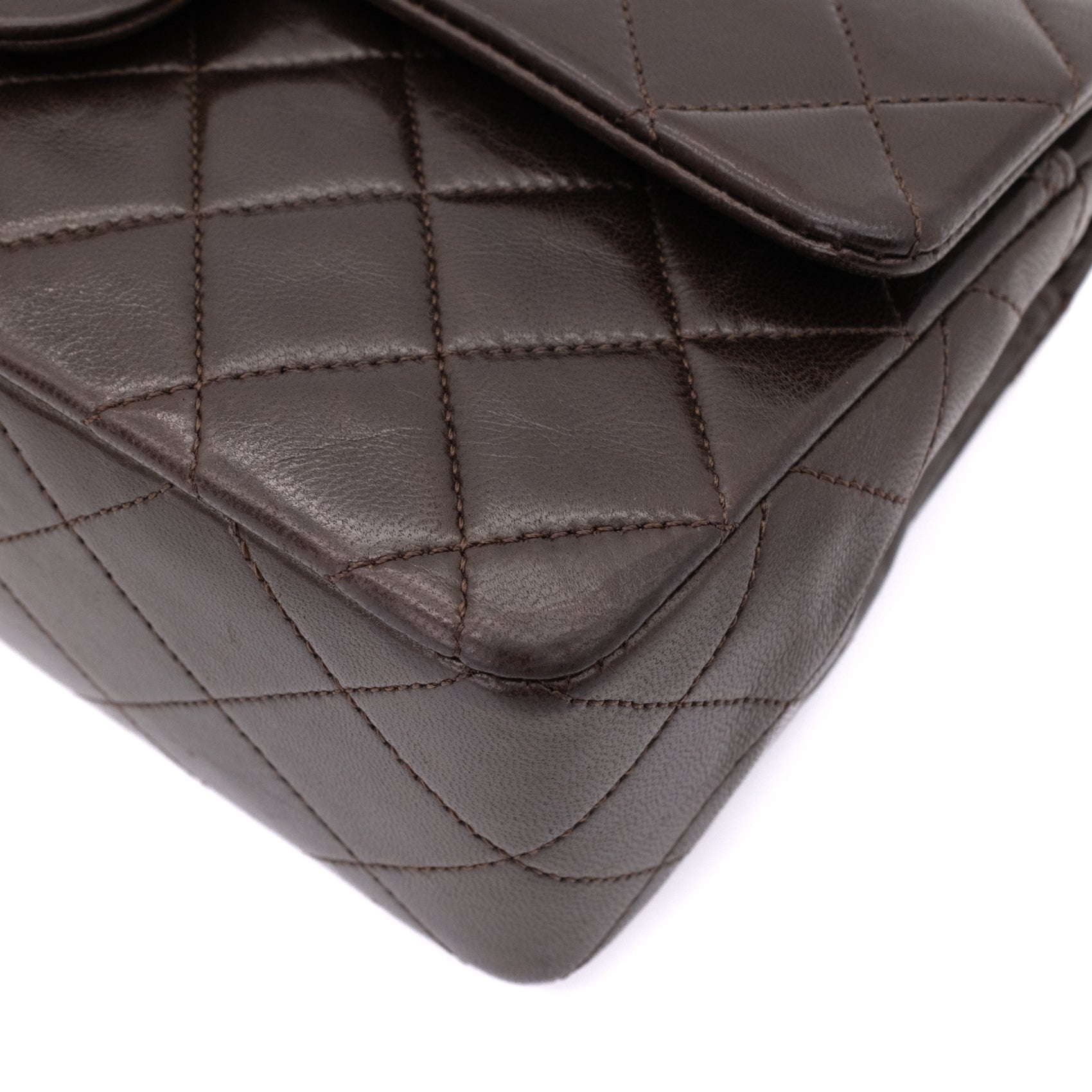 Chanel Classic Double Flap Bag Small Lammleder Braun GHW 24k