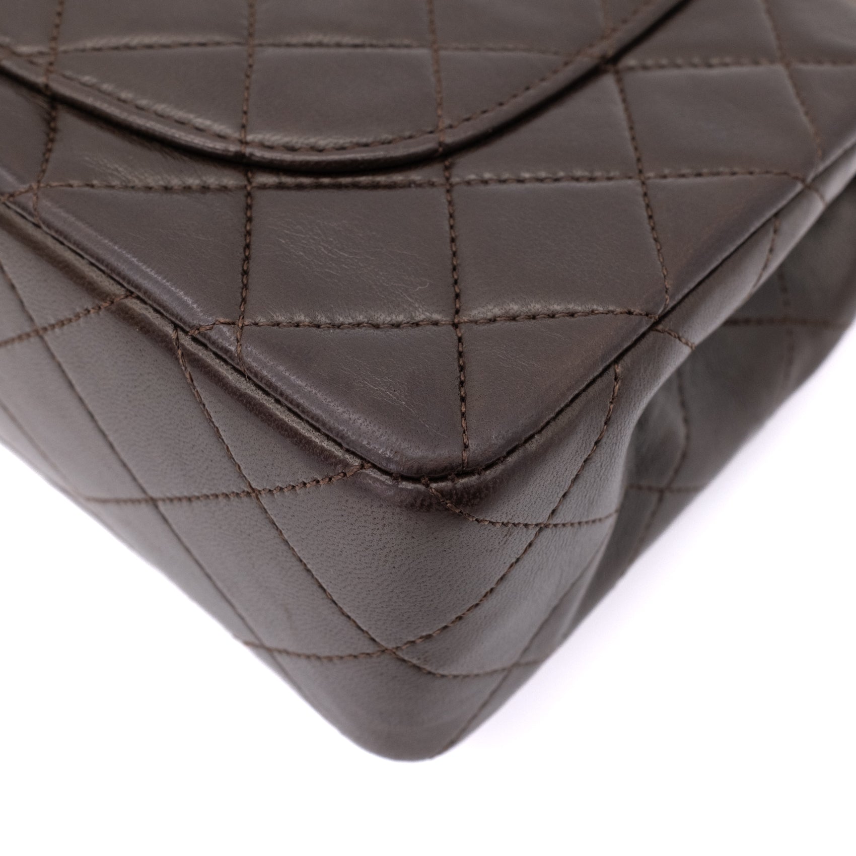 Chanel Classic Double Flap Bag Small Lammleder Braun GHW 24k
