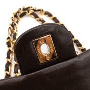 Chanel Classic Double Flap Bag Small Lammleder Braun GHW 24k