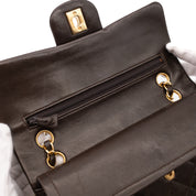 Chanel Classic Double Flap Bag Small Lammleder Braun GHW 24k
