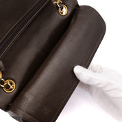 Chanel Classic Double Flap Bag Small Lammleder Braun GHW 24k