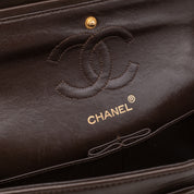 Chanel Classic Double Flap Bag Small Lammleder Braun GHW 24k