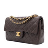 Chanel Classic Double Flap Bag Small Lammleder Braun GHW 24k