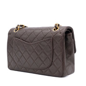 Chanel Classic Double Flap Bag Small Lammleder Braun GHW 24k