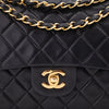 Chanel Classic Double Flap Medium Lammleder Schwarz GHW 24k