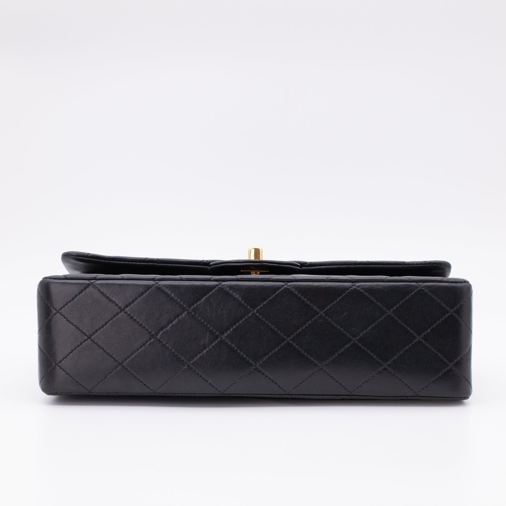 Chanel Classic Double Flap Medium Lammleder Schwarz GHW 24k