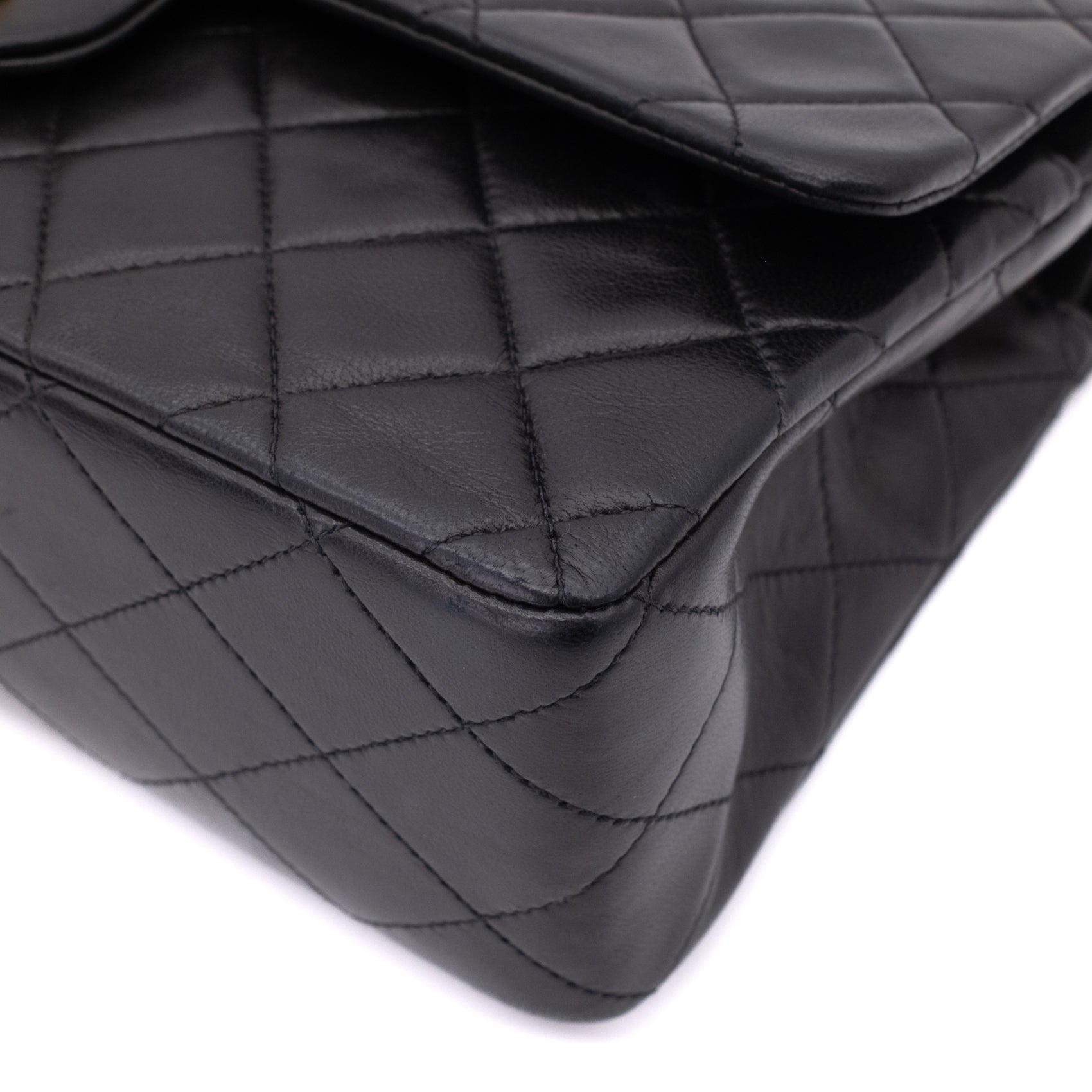 Chanel Classic Double Flap Medium Lammleder Schwarz GHW 24k