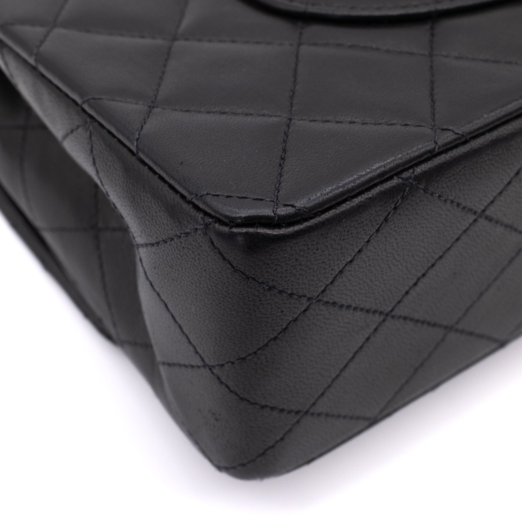 Chanel Classic Double Flap Medium Lammleder Schwarz GHW 24k