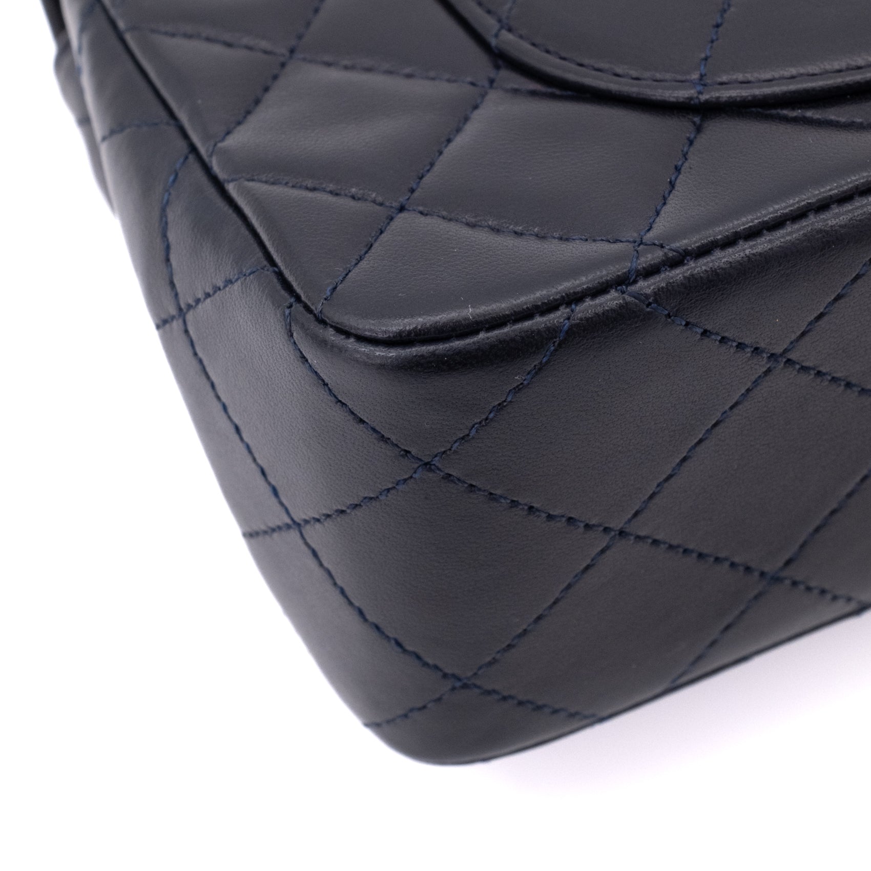 Chanel Classic Double Flap Small Lammleder Dunkelblau GHW 24k