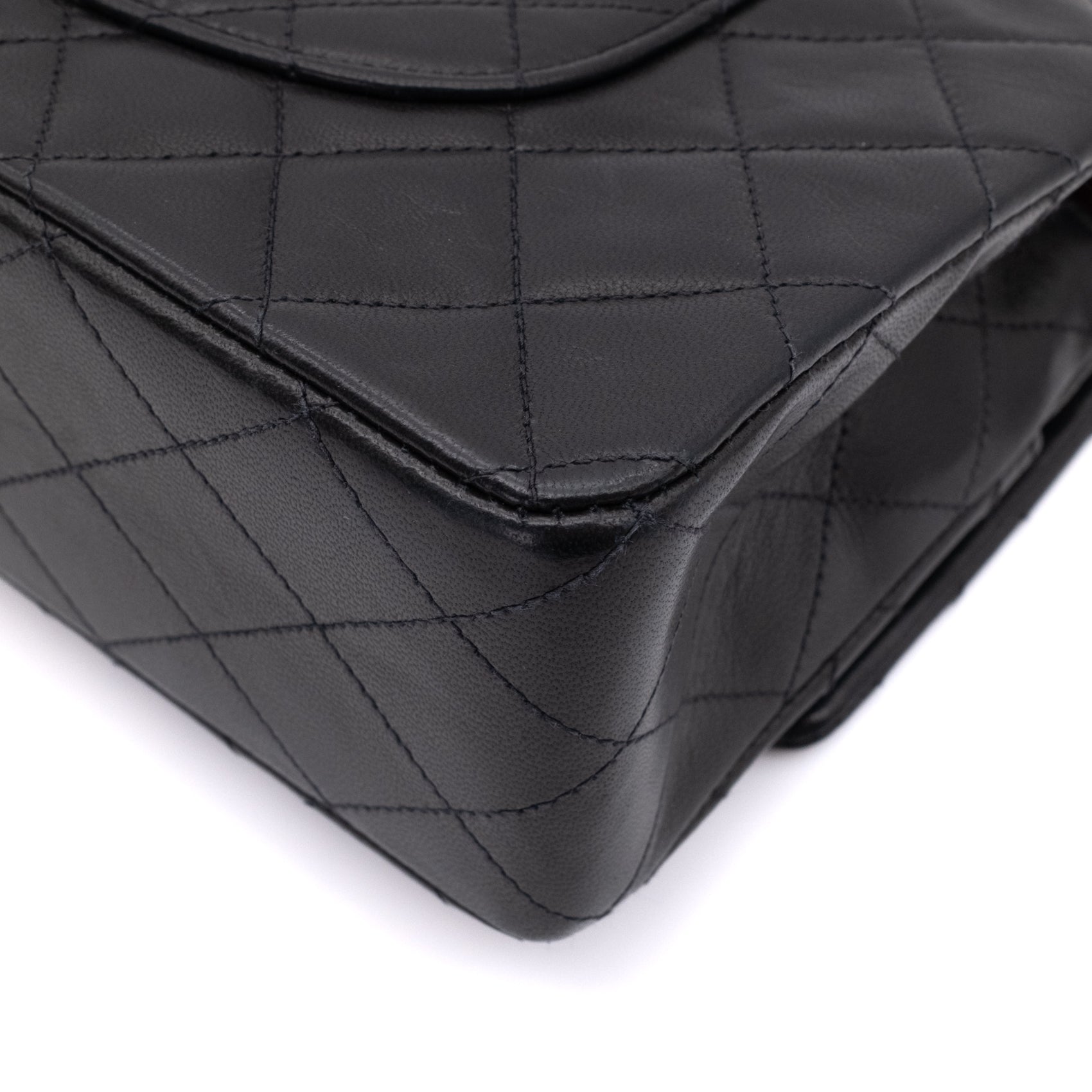 Chanel Classic Double Flap Medium Lammleder Schwarz GHW 24k