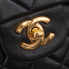 Chanel Classic Double Flap Medium Lammleder Schwarz GHW 24k