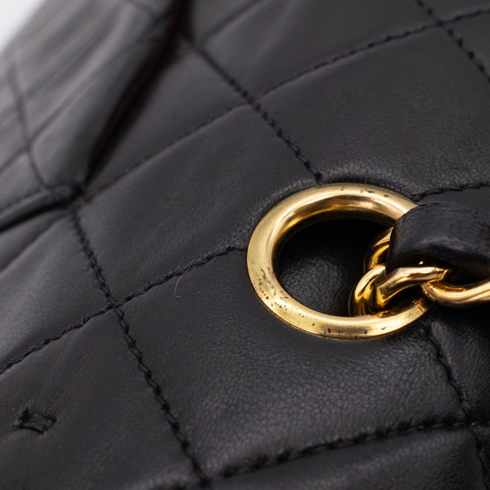 Chanel Classic Double Flap Medium Lammleder Schwarz GHW 24k