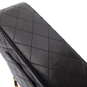 Chanel Classic Double Flap Medium Lammleder Schwarz GHW 24k