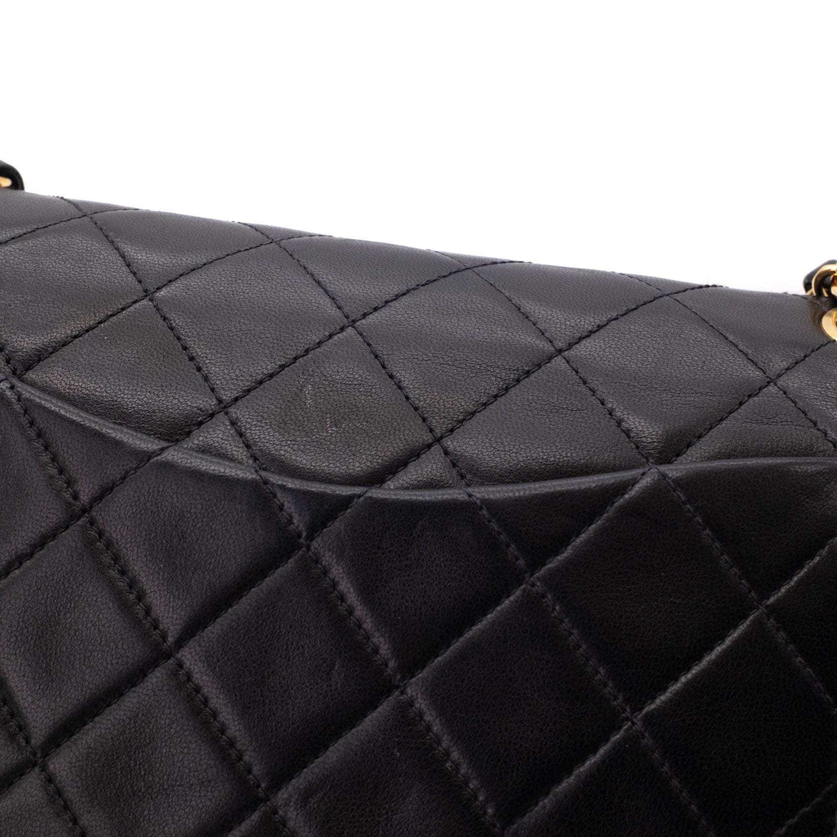 Chanel Classic Double Flap Medium Lammleder Schwarz GHW 24k