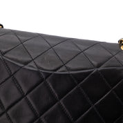 Chanel Classic Double Flap Medium Lammleder Schwarz GHW 24k