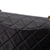 Chanel Classic Double Flap Medium Lammleder Schwarz GHW 24k