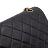 Chanel Classic Double Flap Medium Lammleder Schwarz GHW 24k