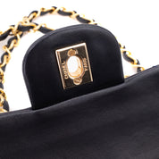 Chanel Classic Double Flap Small Lammleder Dunkelblau GHW 24k