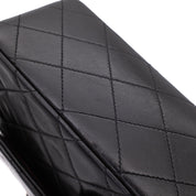 Chanel Classic Double Flap Medium Lammleder Schwarz GHW 24k