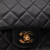 Chanel Classic Double Flap Medium Lammleder Schwarz GHW 24k