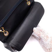 Chanel Classic Double Flap Small Lammleder Dunkelblau GHW 24k