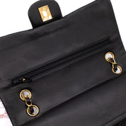 Chanel Classic Double Flap Medium Lammleder Schwarz GHW 24k
