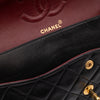 Chanel Classic Double Flap Medium Lammleder Schwarz GHW 24k