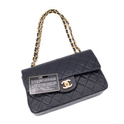 Chanel Classic Double Flap Small Lammleder Dunkelblau GHW 24k